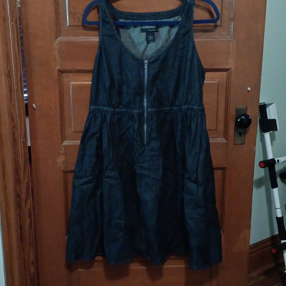 Calvin Klein summer spring dress large Dark denim